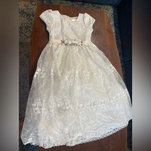White lace dress (maxi) for bridesmaids or formal